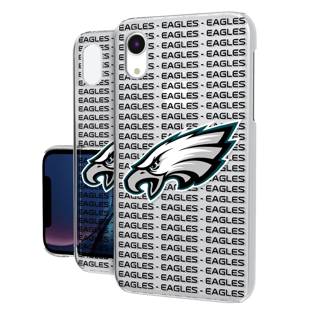 Lids Philadelphia Eagles iPhone Clear Text Backdrop Design Case