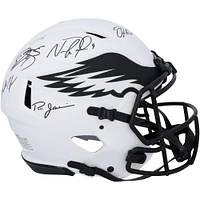 Philadelphia Eagles Quarterbacks Autographed Riddell Lunar Speed Authentic Helmet with 5 Signatures