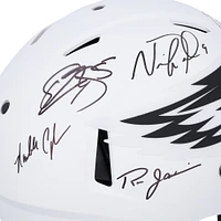 Philadelphia Eagles Quarterbacks Autographed Riddell Lunar Speed Authentic Helmet with 5 Signatures