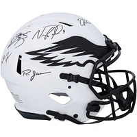 Philadelphia Eagles Quarterbacks Autographed Riddell Lunar Speed Authentic Helmet with 5 Signatures