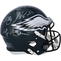 Philadelphia Eagles Quarterbacks Autographed Riddell Speed Authentic Helmet with 5 Signatures