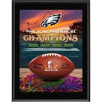 Plaque sublimée des champions du Super Bowl LIX des Philadelphia Eagles 10" x 13"