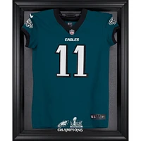 Philadelphia Eagles Super Bowl LIX Champions Black Framed Jersey Logo Display Case