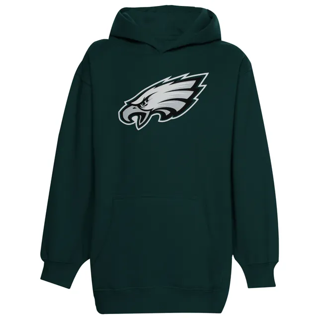 Philadelphia Eagles Youth Primary Logo Fleece Hoodie Sweatshirt - Midnight  Green