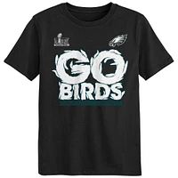 Preschool Fanatics  Black Philadelphia Eagles Super Bowl LIX Champions Local T-Shirt