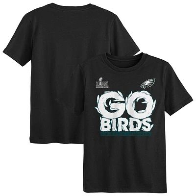 Preschool Fanatics  Black Philadelphia Eagles Super Bowl LIX Champions Local T-Shirt