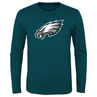 Preschool Green Philadelphia Eagles Primary Logo Long Sleeve T-Shirt