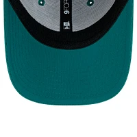 Preschool New Era Green Philadelphia Eagles Main 9FORTY Adjustable Hat