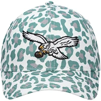 Preschool New Era White Philadelphia Eagles Active Leopard 9TWENTY Adjustable Hat