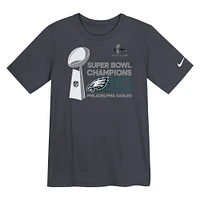 Preschool Nike  Anthracite Philadelphia Eagles Super Bowl LIX Champions Locker Room Trophy Collection T-Shirt