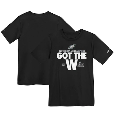 Preschool Nike  Black Philadelphia Eagles Super Bowl LIX Champions Parade T-Shirt
