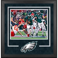 Saquon Barkley Philadelphia Eagles Autographed Super Bowl LIX Champions Deluxe Framed 16" x 20" Photograph 