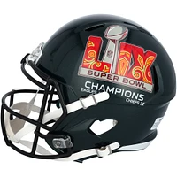Saquon Barkley Philadelphia Eagles Autographed Super Bowl LIX Champions Riddell Logo Speed Replica Helmet