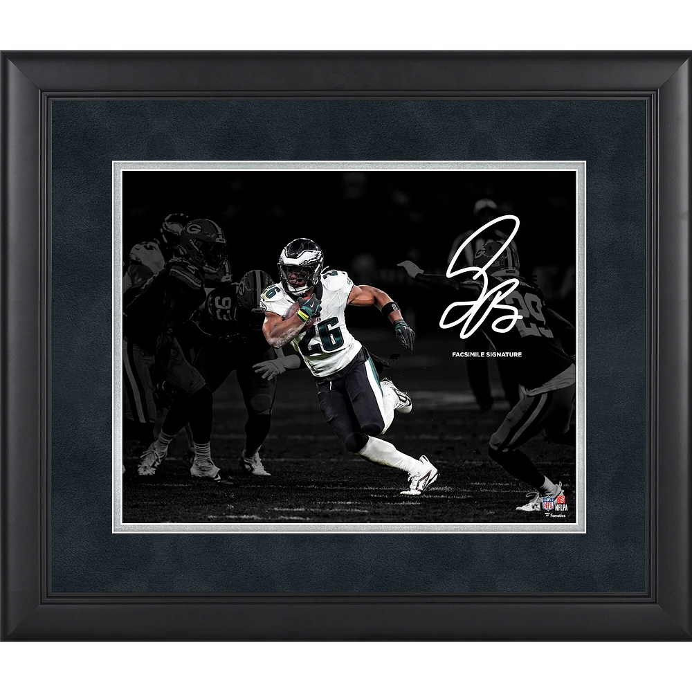 Saquon Barkley Philadelphia Eagles Facsimile Signature Framed 11" x 14" Photograph