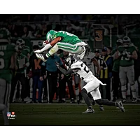 Saquon Barkley Philadelphia Eagles Unsigned Reverse Hurdle Photograph