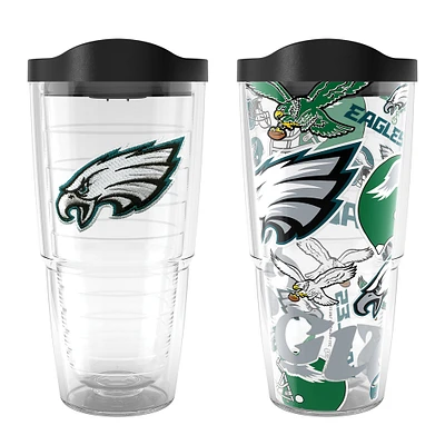 Tervis Philadelphia Eagles NFL Lot de 2 allover et emblème