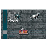 Gobelet en acier inoxydable Tervis Philadelphia Eagles Super Bowl LIX Champions de 30 oz avec couvercle coulissant