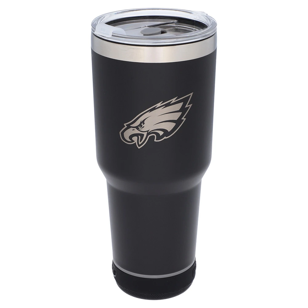 The Memory Company Eagles de Philadelphie 30oz. Gobelet Bluetooth LED en acier inoxydable