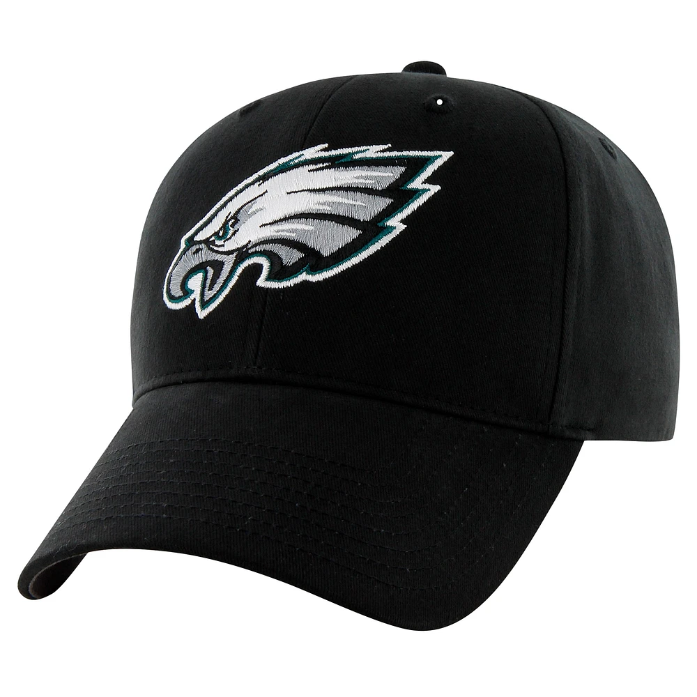 Casquette ajustable MVP basique noire Philadelphia Eagles '47 pour tout-petit