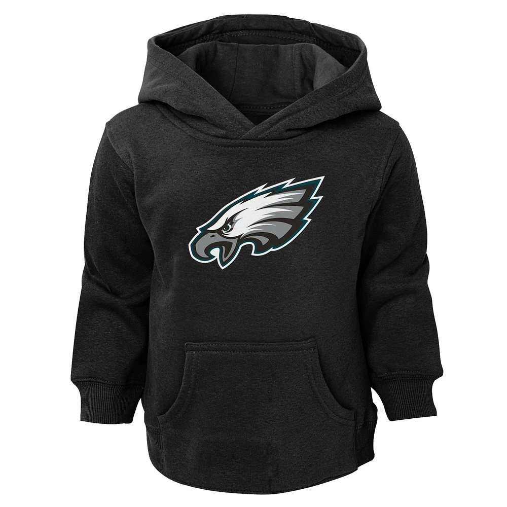 Toddler Black Philadelphia Eagles Logo Pullover Hoodie