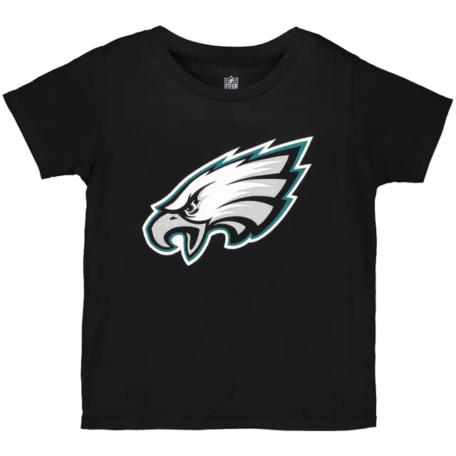 Philadelphia Eagles Youth Primary Logo Long Sleeve T-Shirt - Black