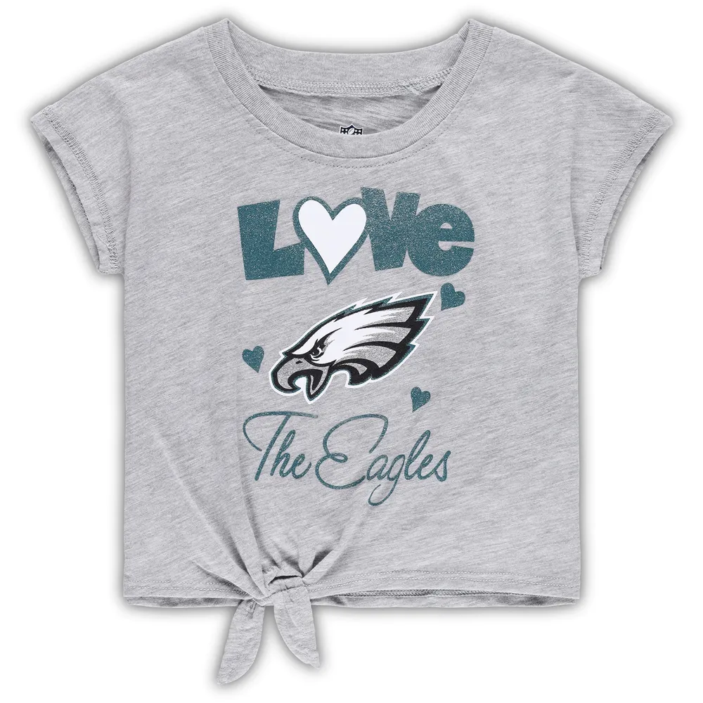 Outerstuff Toddler Midnight Green/Heathered Gray Philadelphia Eagles  Forever Love T-Shirt & Leggings Set