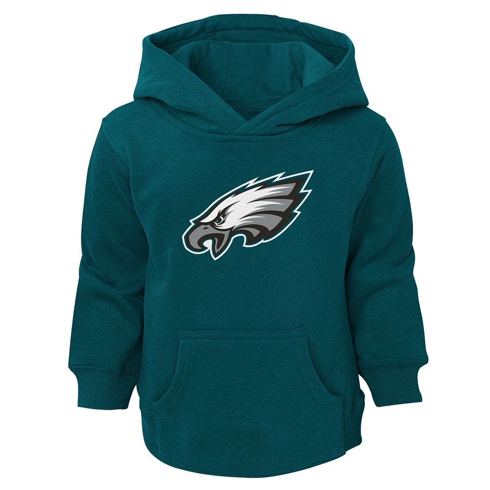 Sweat à capuche vert nuit avec logo Philadelphia Eagles pour tout-petit