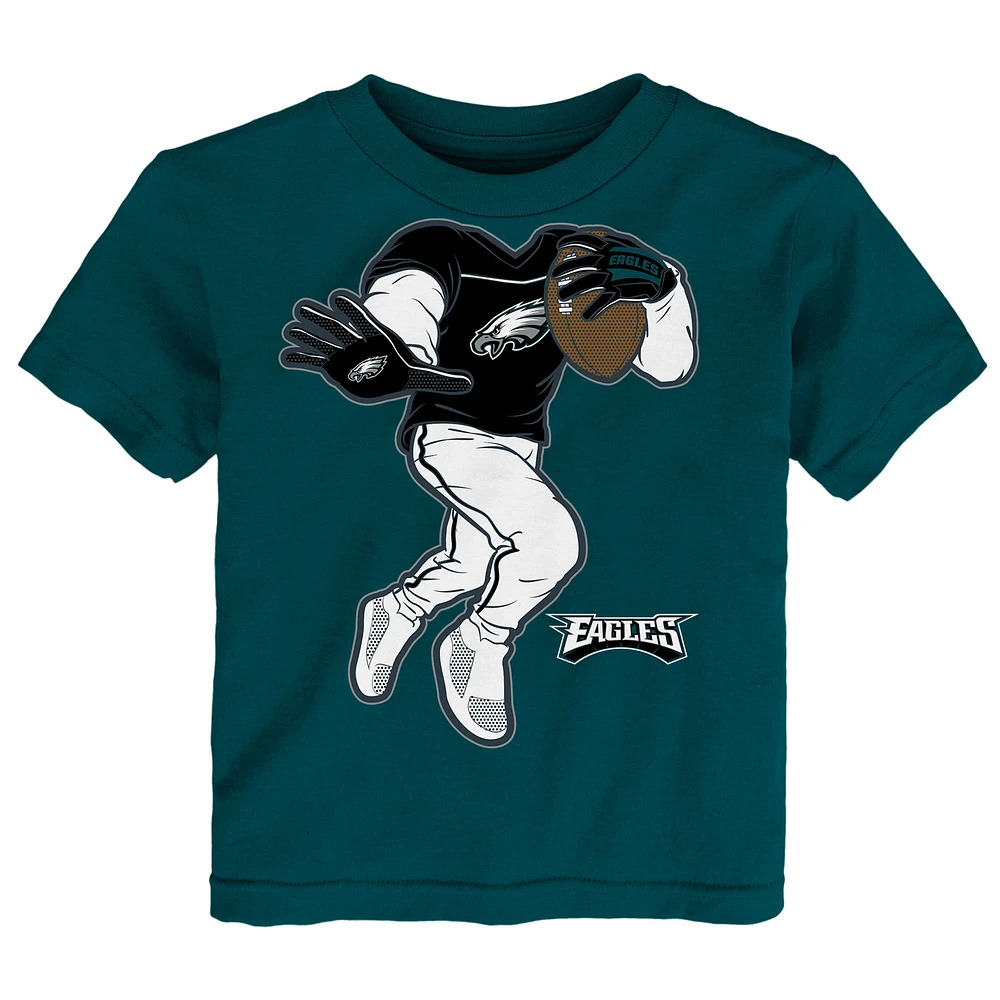 Toddler Midnight Green Philadelphia Eagles Stiff Arm T-Shirt