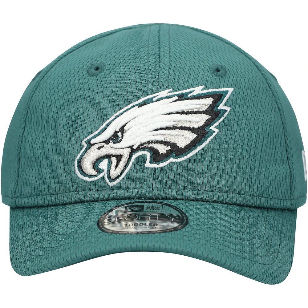 Toddler New Era Midnight Green Philadelphia Eagles Main 9FORTY Adjustable Hat