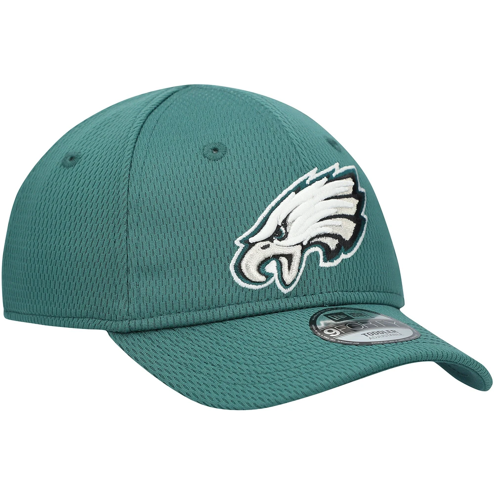 Toddler New Era Midnight Green Philadelphia Eagles Main 9FORTY Adjustable Hat