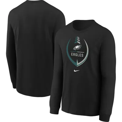 Nike / Men's Philadelphia Eagles Sideline Dri-FIT Team Issue Long Sleeve  Black T-Shirt