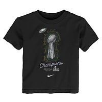 Toddler Nike  Black Philadelphia Eagles Super Bowl LIX Champions Lombardi Trophy T-Shirt