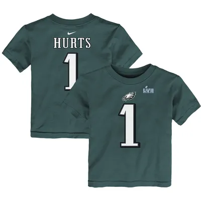 A.J. Brown Philadelphia Eagles Nike Women's Super Bowl LVII Name & Number T- Shirt - Midnight Green