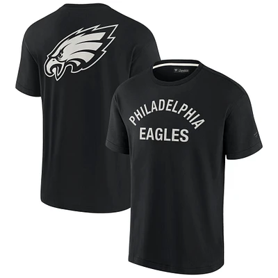 T-shirt unisexe fanatiques noir à manches courtes Philadelphia Eagles Elements super doux