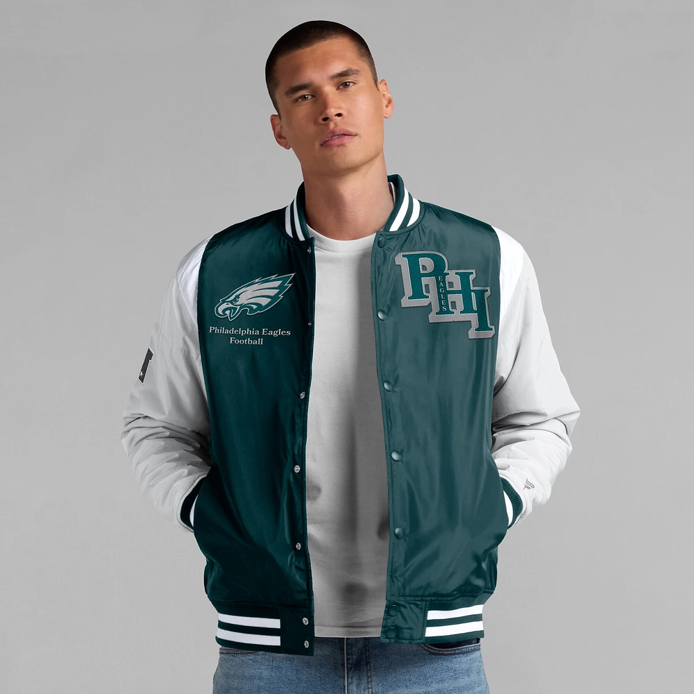 Veste unisexe à boutons-pression Philadelphia Eagles Elements Elite verte Fanatics