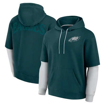 Sweat à capuche unisexe Fanatics Green Philadelphia Eagles Sleek Elements