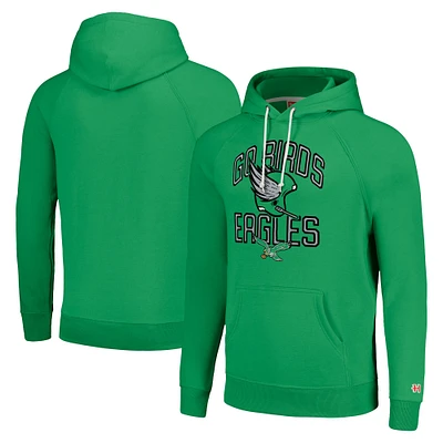 Unisex Homage Philadelphia Eagles Hyperlocal Raglan Pullover Hoodie