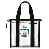 WEAR by Erin Andrews Philadelphia Eagles Stadium Tote Bag with Team Color Trim