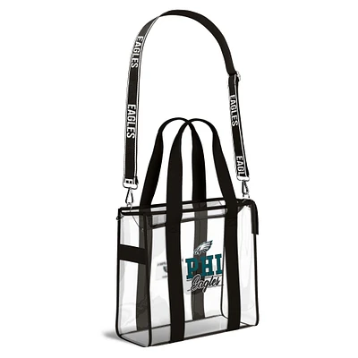 WEAR by Erin Andrews Philadelphia Eagles Stadium Tote Bag with Team Color Trim