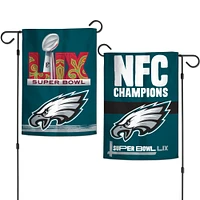 WinCraft Philadelphia Eagles 2024 NFC Champions 12'' x 18'' Double-Sided Garden Flag