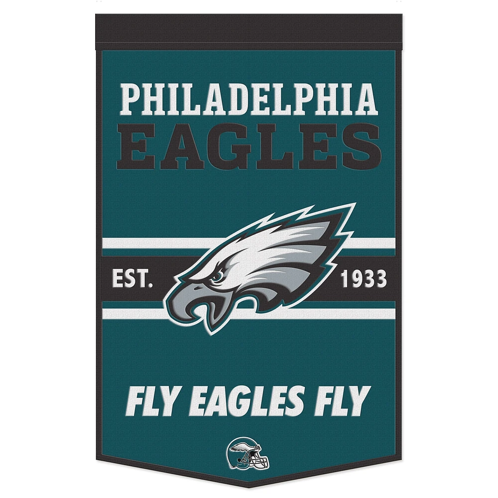 WinCraft Philadelphia Eagles Bannière à slogan 24" x 38"