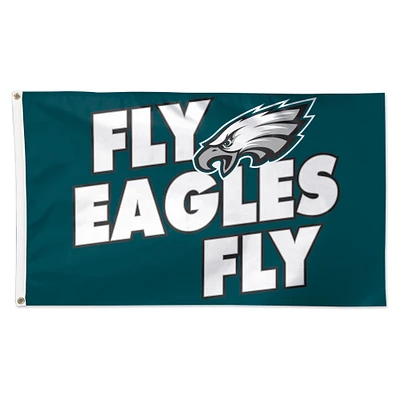WinCraft Eagles de Philadelphie 3' x 5' Slogan Deluxe Drapeau simple face