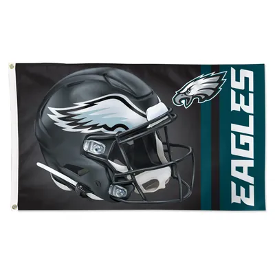 WinCraft Philadelphia Eagles Casque alternatif simple face 3' x 5' Deluxe - Drapeau