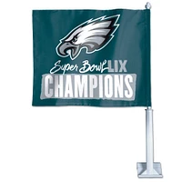 Drapeau de voiture double face WinCraft Philadelphia Eagles Super Bowl LIX Champions 11,75" x 14"