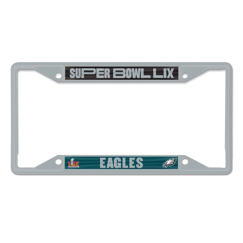 WinCraft Philadelphia Eagles Super Bowl LIX Laser Cut Metal License Plate Frame