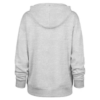 Women's '47  Gray Philadelphia Eagles Distressed Standout Naomi Pullover Hoodie