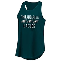 Women's Fanatics Jalen Hurts Green Philadelphia Eagles Plus Name & Number Tank Top