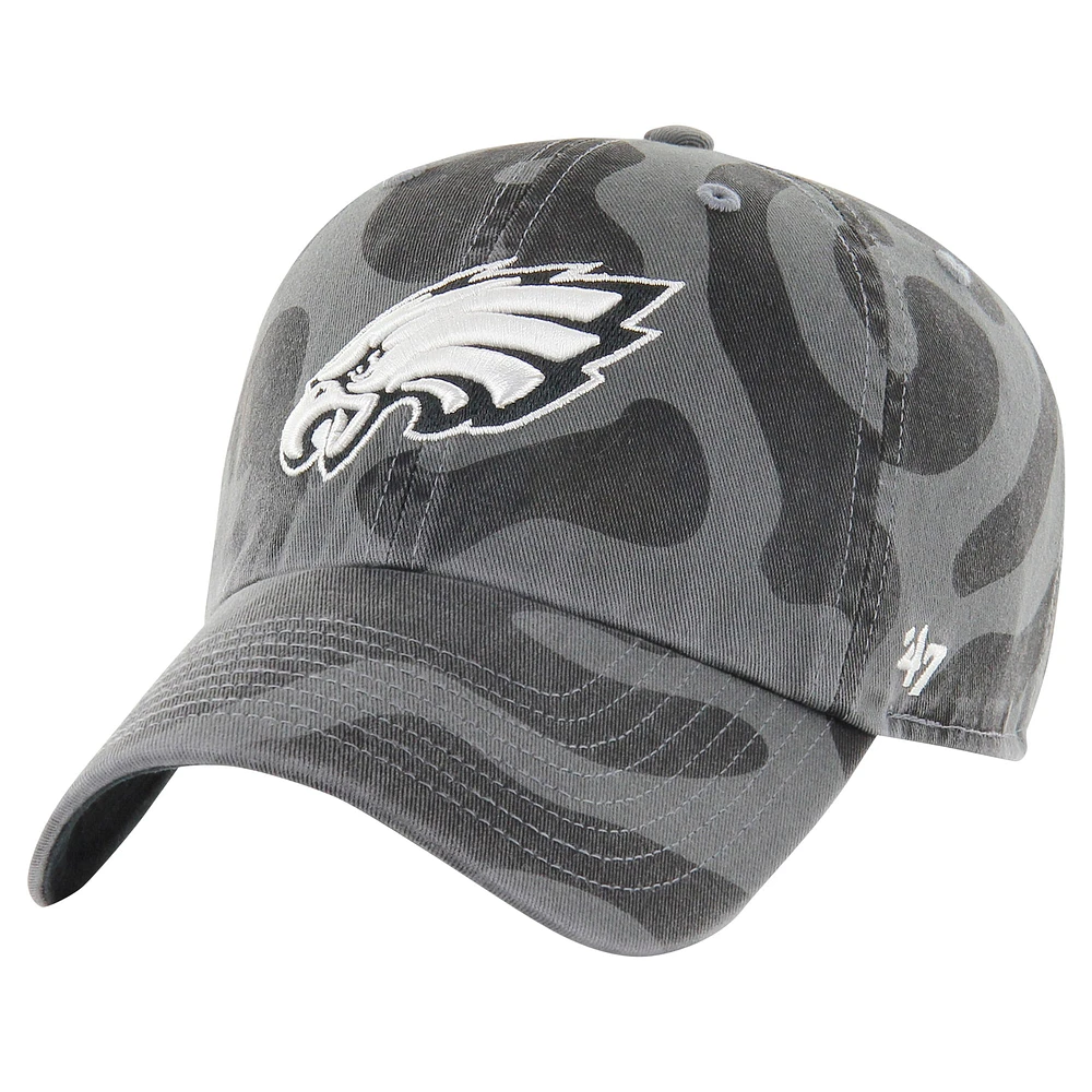 Women's '47  Charcoal Philadelphia Eagles Freeform Clean Up Adjustable Hat