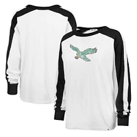 T-shirt à manches longues blanc Premier Caribou des Eagles de Philadelphie '47 pour femmes