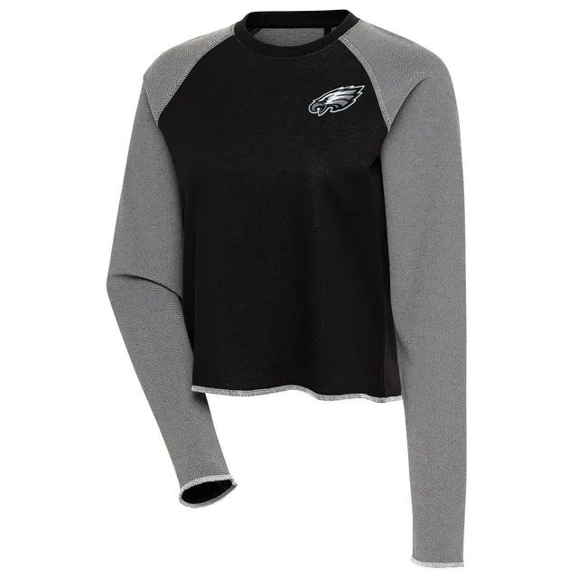 Lids Philadelphia Eagles Antigua Women's Play Long Sleeve T-Shirt -  Black/White